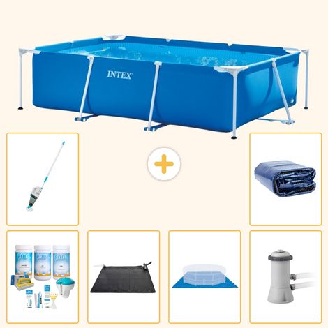 Intex Piscine Tubulaire Rectangulaire - 300x200x75 cm - 7-pièces S20053 (1/5)