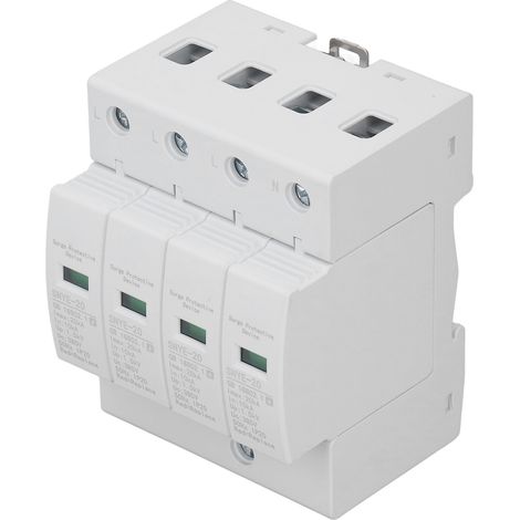 Parafoudre 20 kA, dispositif de protection contre les surtensions à réponse rapide et forte capacité de charge, protecteur de tension domestique 4P 385 V (1/5)