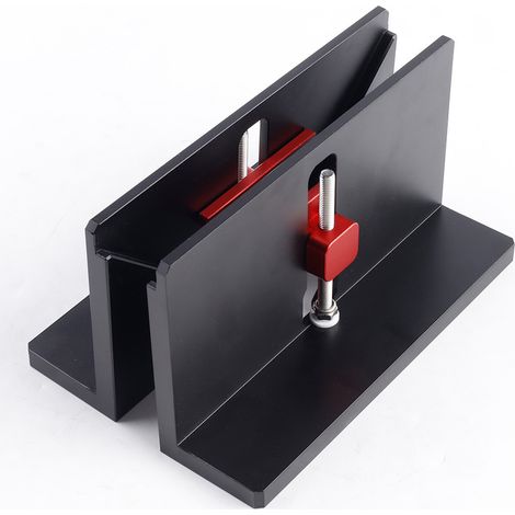 Serre-joints à angle droit pour le travail du bois (rouge et noir), rainurage des tenons à queue d'aronde, tenonnage de tiroirs de cadres, table de scie, machine à affleurer les chants