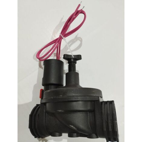 1 Électrovanne 3/4", Régulateur de débit, Solénoïde 24V, PVC anti-UV, Jardin
