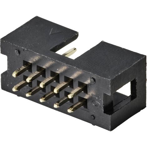 TRU COMPONENTS TC-9556684 Barrette mâle (standard) Nbr de rangées: 2 Nombre de pôles par rangée: 5 1 pc(s) Y609492 (1/2)