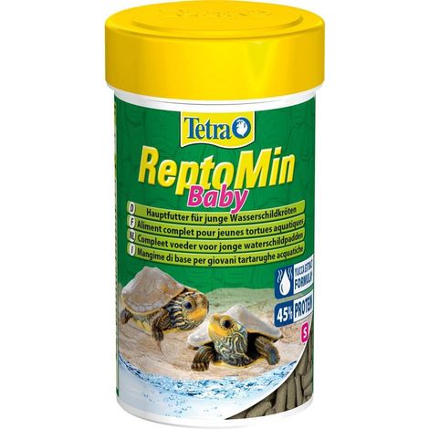 Tetra ReptoMin mangime di base per tartarughe d'acqua: BABY 100 ml Tetra Reptomin