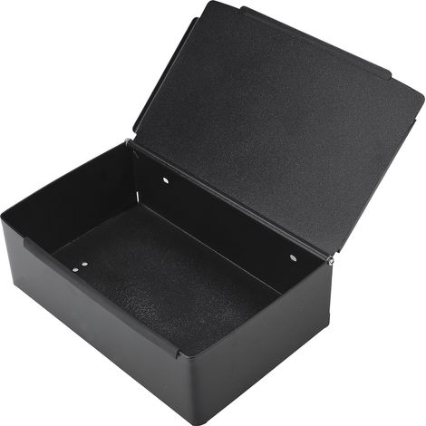 Glänzender Rollenhalter für Feuchttücher, Edelstahl-Taschentuchbox 20,1 x 12,8 x 13,5 cm, Ablage mit Kleberückseite und Schrauben (1 Stück) (1/5)