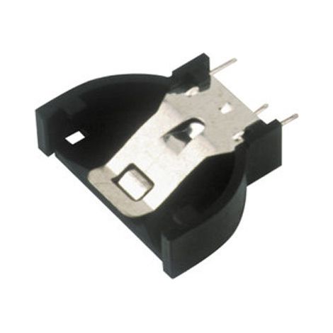 Portabatteria con circuito stampato per celle a bottone (CR2016 - CR2032 - CR2025).posizione verticale Electro Dh 33.086 8430552088607