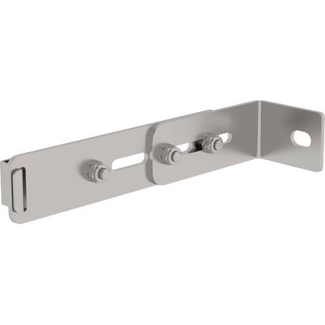MUNK verstellbare Wandhalter mit Klemmbügel Edelstahl Wandabstand 215-275mm