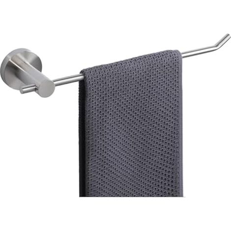 Porte Serviette Salle de Bain, Porte Serviette Mural Durable en 304 Acier Inoxydable, Longeur 35 CM, Pratique et Robuste, Barre Porte Serviette Brossée (1/5)