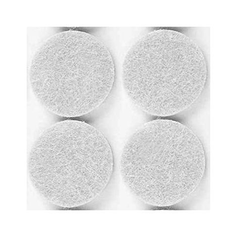 50 x FELTRINO ADESIVO SEDIA BIANCO D 18 MM CF 12 PZ