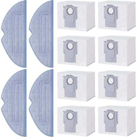 Beutel und Reinigungstücher für den Roborock S7 MaxV Ultra/S7 Pro Ultra Saugroboter: 8 Beutel, 4 Tücher, Zubehörset und Ersatzteile. – AquaForge (1/4)