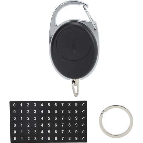 Alarme anti-perte Bluetooth, localisateur d'objets, téléphone et clés avec autocollant numéro de téléphone pour accessoires de plein air