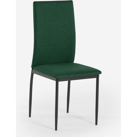 Sedia sala da pranzo in tessuto cucina ristorante stile moderno Gala - Verde
