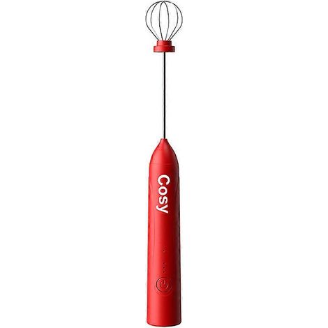 fouet portable en acier inoxydable, batteur à crème, mélangeur à œufs efficace (rouge)-31X3.3CM-Red (1/4)