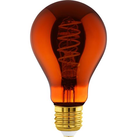 Lampe LED E27 dimmable, filament vintage spirale, ampoule Edison (1/5)