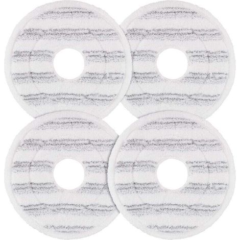 4 panni per la pulizia grigi compatibili con le ricariche Vileda Spin and Clean Mop, panni in microfibra lavabili e riutilizzabili -Crezuo