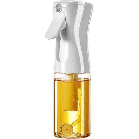 Pulvérisateur d'huile pour la cuisine, 200ml Glass Olive Oil Sprayer Sir, Olive Oil Spray Bottle, Air Fryer Kitchen Gadget Accessories, Canola Oil Sprayer, Widely Used in Salad Making, Baking, Frying, (1/4)