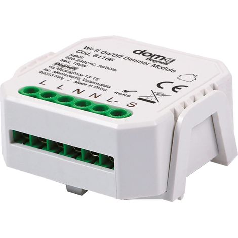 Module intelligent Actionneur ON/OFF Relais et variateur Wi-Fi Dom-e Beghelli 81166