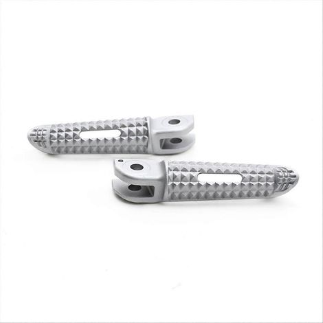 Repose-pieds argentés pour Trident 660 (2020-2024) (1/5)