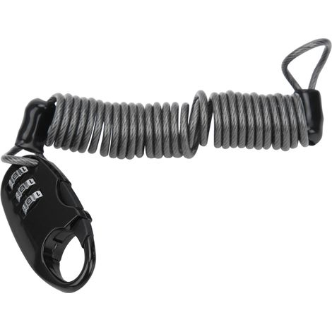 Candado de combinación universal para bicicletas, motocicletas y cascos de motocicleta, color negro.
