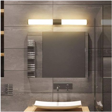 Applique Murale Miroir Avant Lumière Led Applique Murale Projecteur Salle Den éclairage Miroir Armoire Maquillage Commode Support Lumière,Lumière Chaude-12W/25Cm (1/4)