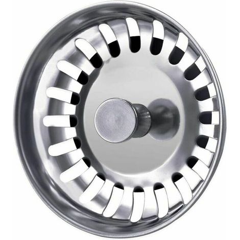 79 mm Abflusssieb Küchenspüle Stöpsel Edelstahl für Küche und Bad Carivent (1/4)