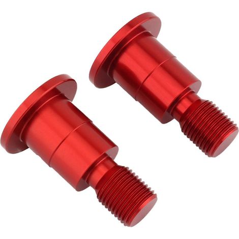 Lot de 2 vis de fixation pour rétroviseurs de moto, en alliage d'aluminium léger. (1/5)