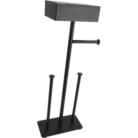 Support de papier toilette Porte-papier toilette autoportant, support en acier inoxydable, ventouses hygiene traitement (1/5)