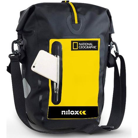 Nilox NXBAGBIKENAT mochila Mochila de ciclismo Negro, Amarillo