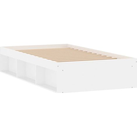 Cadre de lit blanc 90x190 (1/5)