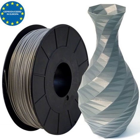 Filament PLA Premium SOVB3D 1,75 mm - Gris argenté - 1 kg - Fabrication européenne - Filament pour imprimante 3D (1/5)