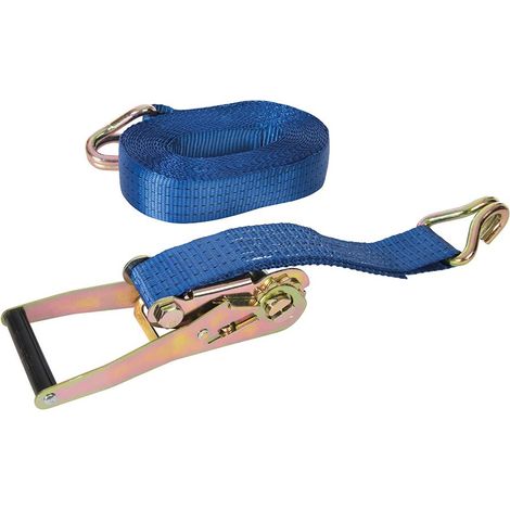 Cinghia da carico con gancio J a cricchetto 8 m x 50 mm 4000 kg silverline
