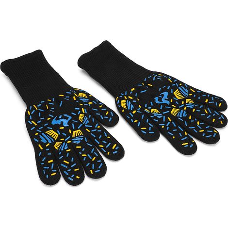 Hochtemperaturbeständige Handschuhe (800°C), flammhemmend, rutschfest und wasserdicht, für Grill und Mikrowelle. (1/5)