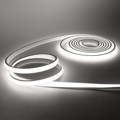 Bandeau LED COB 220V, IP65 étanche Flexible néon LED Strip 288 Leds/m Bandes à LED Ruban pour DIY Chambre, Cuisine, Exterieur Maison Décoration. Blanc,2M (1/5)