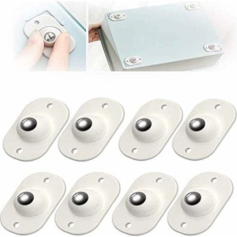 24 Pièces Roulette Auto Adhésive Poulie Universelle De Type PÂte Poulies Universelles À Rotation À 360 DegrÉs Roulettes Pour Meubles Roulettes Auto-adhésives Pour Étagère Poubelle Boîte De Rangement,F (1/5)