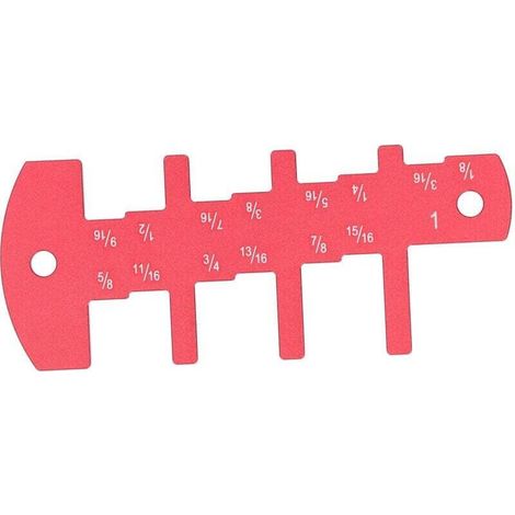 Jauge de Profondeur pour Routeur Outil de Mesure Impérial 1/8 à 1 Pouce pour Travail du Bois Rouge (1/4)