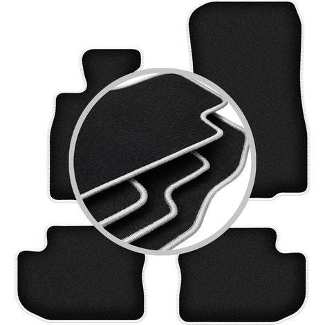 Tapis de sol Carlux argentés pour : BMW Série 6 F06 Gran Coupé (2012-2019) (1/5)