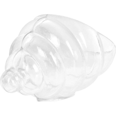 Saladier transparent en verre en forme d'escargot, idéal pour la maison (1/5)