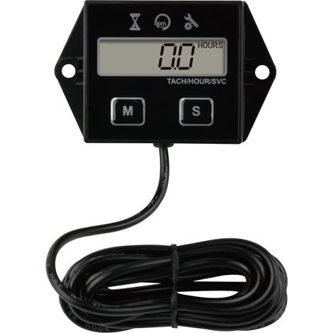 Compteur horaire numérique, Compteur Scooter,Tondeuse à gazon Dirt Bike Tracteur Générateur Compresseur d'air Marine Moto Souffleuse à neige Nettoyeur haute pression (1/5)