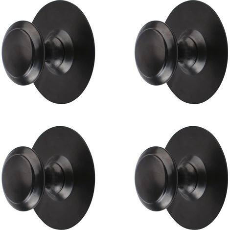Juego de 4 tiradores autoadhesivos de acero inoxidable para cajones de vitrinas.