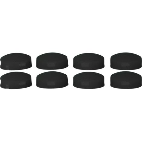 Lot de 8 boutons de sonnette vidéo de rechange en silicone réactif, avec 4 vis, pour sonnette Doorbell Pro (noir). (1/5)