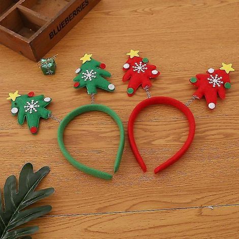 Lot de 2 serre-têtes de Noël en forme de bois de renne, parfaits pour les fêtes de Noël. (1/4)