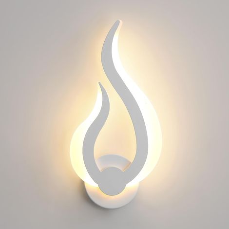 LED Indoor Wall Light, Creative Flame Shape LED Wall Light, Modern Indoor Wall Lamp Warm Light 3000K for Living Room, Bedroom (1/5)