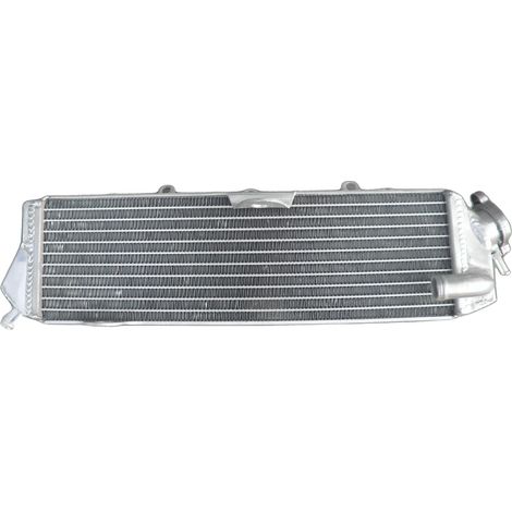 Radiador de aluminio, compatible con Kawasaki KX125 1984-1986, 40% más de capacidad de refrigeración, construcción robusta, depósitos soldados con TIG, núcleo soldado al vacío. (1/4)