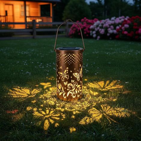 Lampe Solaire Exterieur,IP65 Étanche Eclairage Exterieur Solaire,Lampes Solaires de jardin Colorées en forme de tournesols pour Chemins,Decoration Jardin Exterieur (B) (1/5)