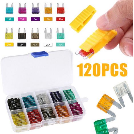 Assortiment de mini-fusibles pour voitures, fusibles plats pour voitures