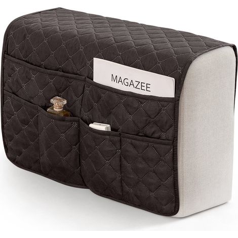 Housse d'accoudoir de canapé - 50 x 90 cm - Housse d'accoudoir amovible - Housse de protection pour canapé avec sac de rangement - Housse de fauteuil idéale pour le salon - Poche de rangement intégrée (1/5)