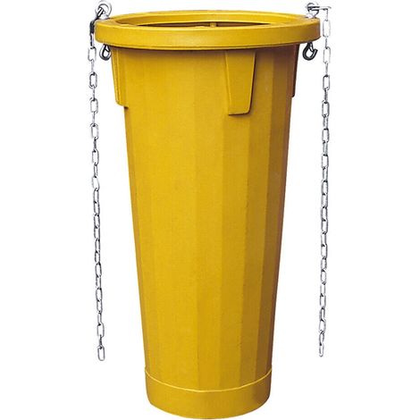 TUBO SCARICO MACERIE DETRITI GIALLO Ø 50/40 cm H. 110 cm CANTIERE EDILIZIA PZ 1