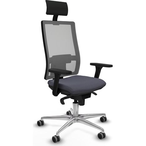 Sedia Ufficio con Poggiatesta Piqueras y Crespo 3D086G1 Grigio scuro (1/5)