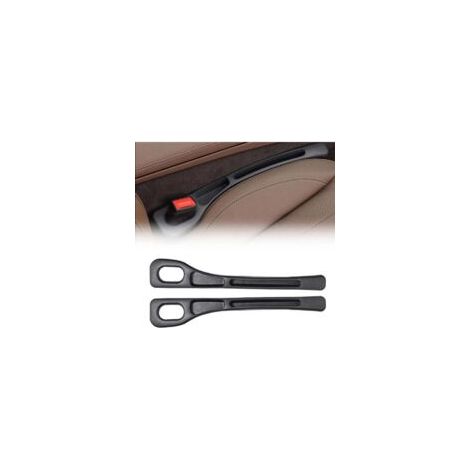 Ideal para guardar objetos en el asiento del coche: caja de almacenamiento universal para coche, con capacidad para llaves, teléfono móvil, cartera, etc. Diseño ergonómico y antideslizante (negro).