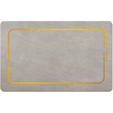FENOPLASTICATapis d'égouttage pour plan de travail, idéal pour les machines à café, la vaisselle et les surfaces de travail. Dimensions : 30 x 40 cm. Gris clair. (1/4)