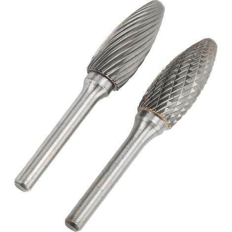 Lot 2 Fraises Carbure Tungstène pour Défonceuse 14mm Queue 6mm Multi-Usage Métal Bois Sculpture Meulage (1/5)