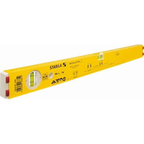 STABILA Niveau à bulle Type 80 M Installation - 60 cm